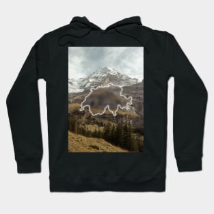 Switzerland Country Map | Luminous Landscapes Hoodie